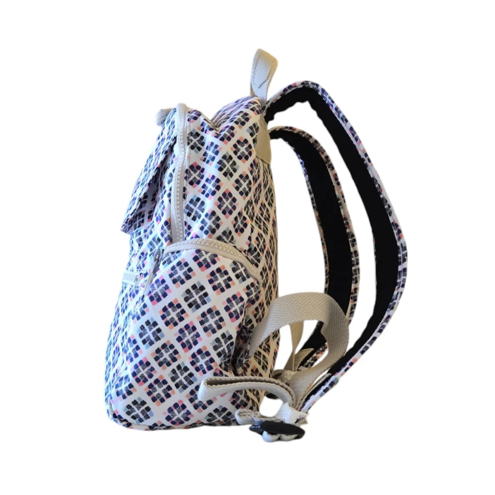 Kipling Matta Small Backpack BP4048 Matta Harmonious Tiles Nylon Travel Bag - Picture 3 of 14